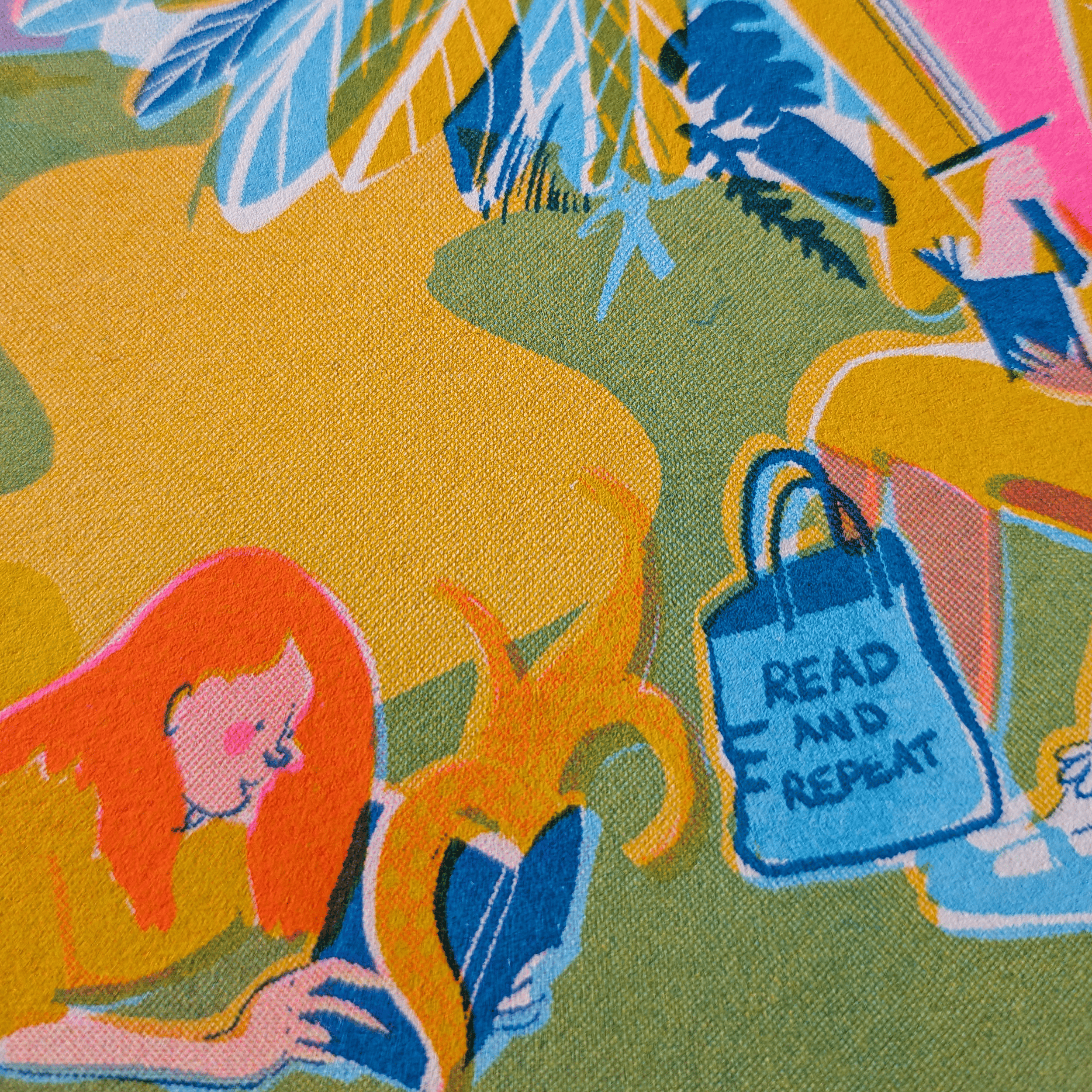 Hay Festival Dragon Risograph Print