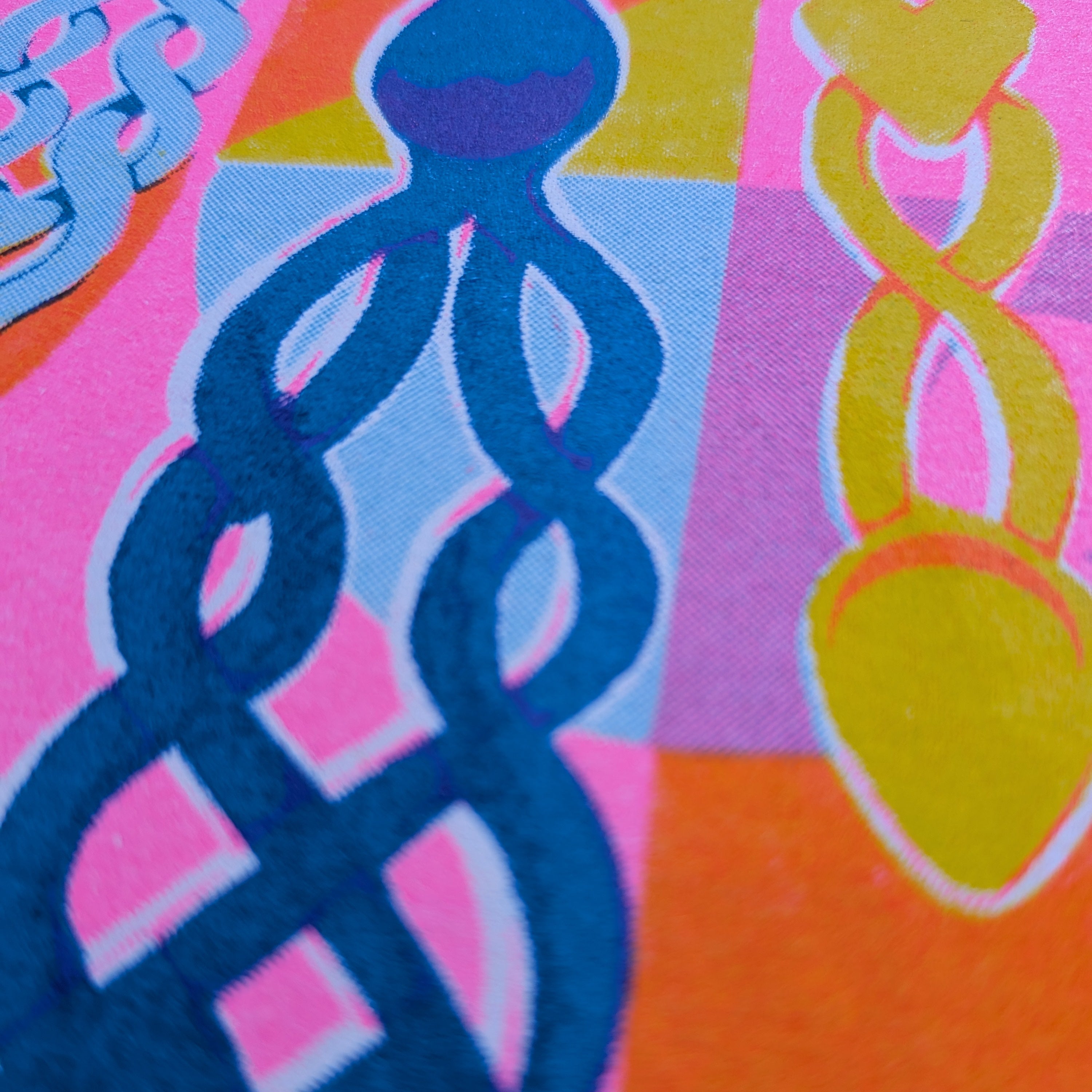 Cariad Welsh Love Risograph Greeting Card