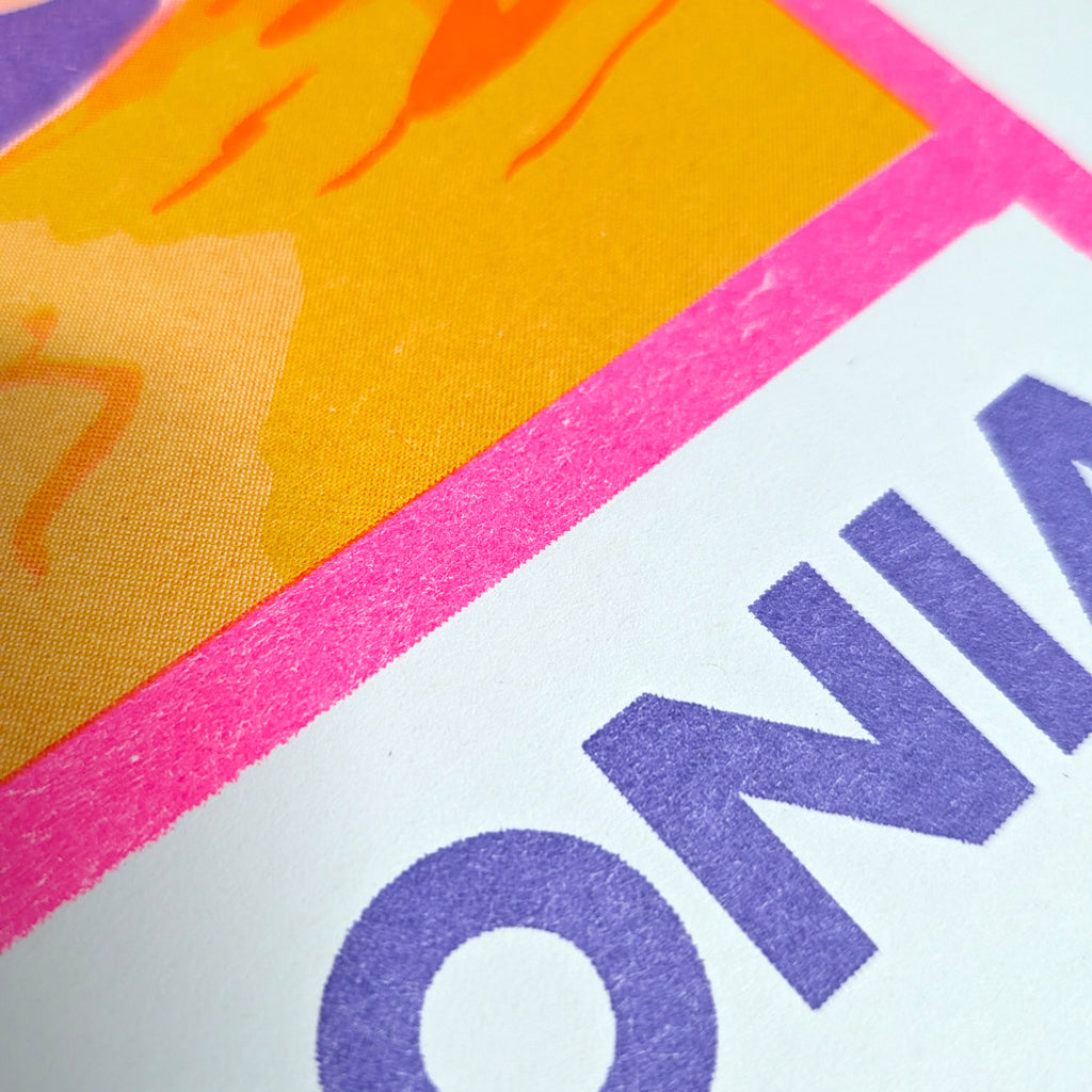 Eryri Risograph Print, Snowdonia National Park Wall Art, A4