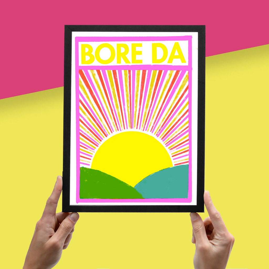Bore Da Risograph Print