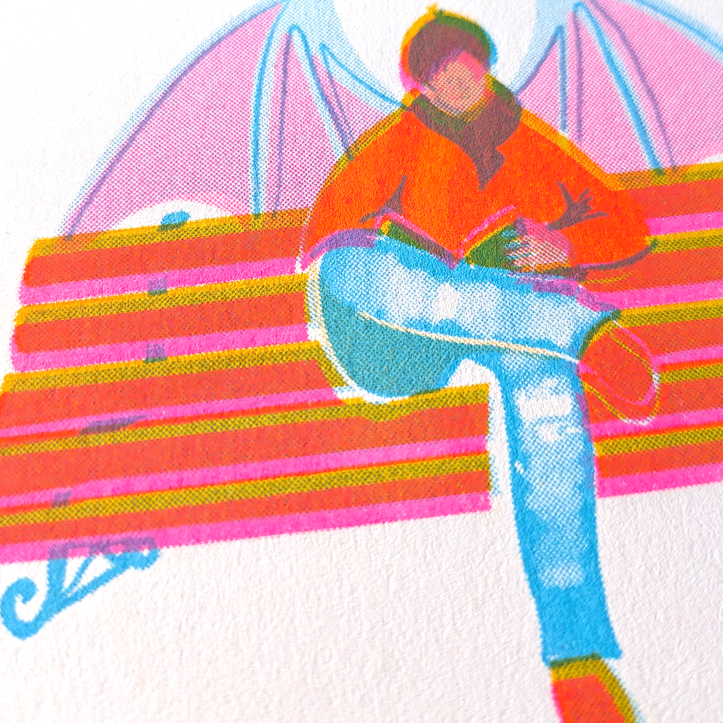 Hay Festival Risograph Greeting Card Set