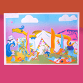 Hay Festival Dragon Risograph Print