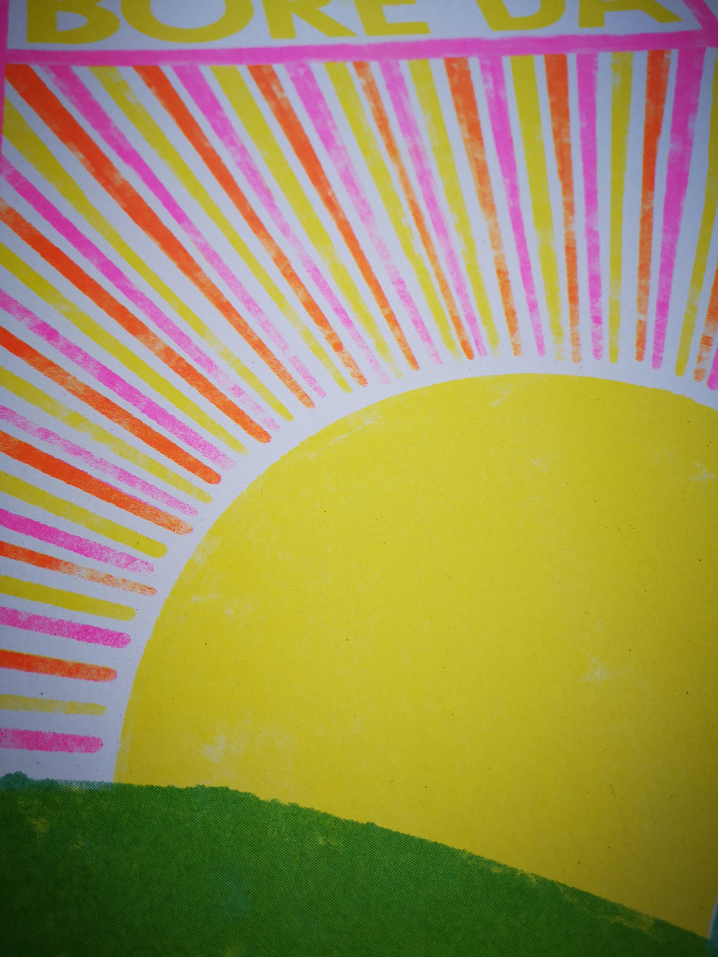 Bore Da Risograph Print