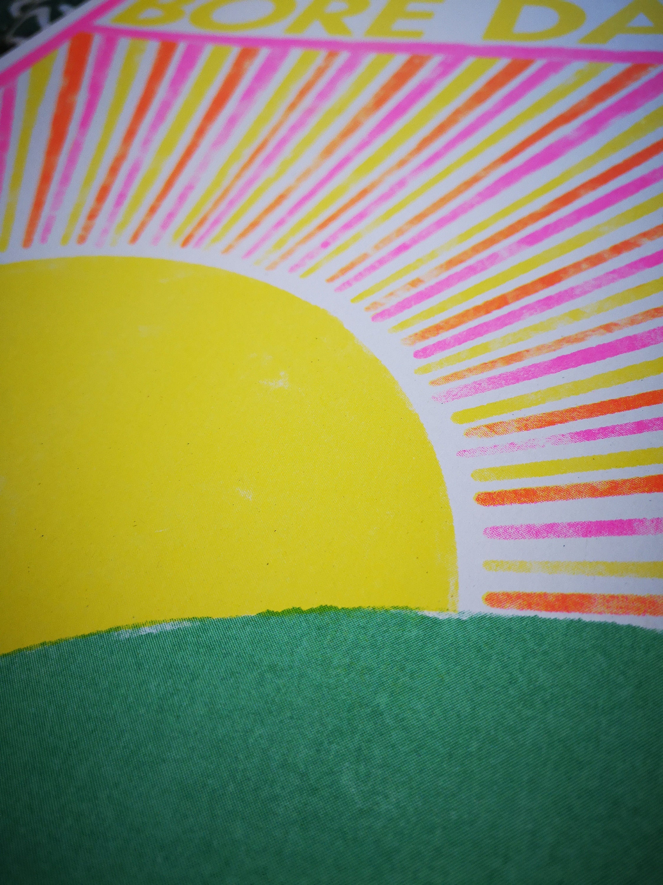 Bore Da Risograph Print