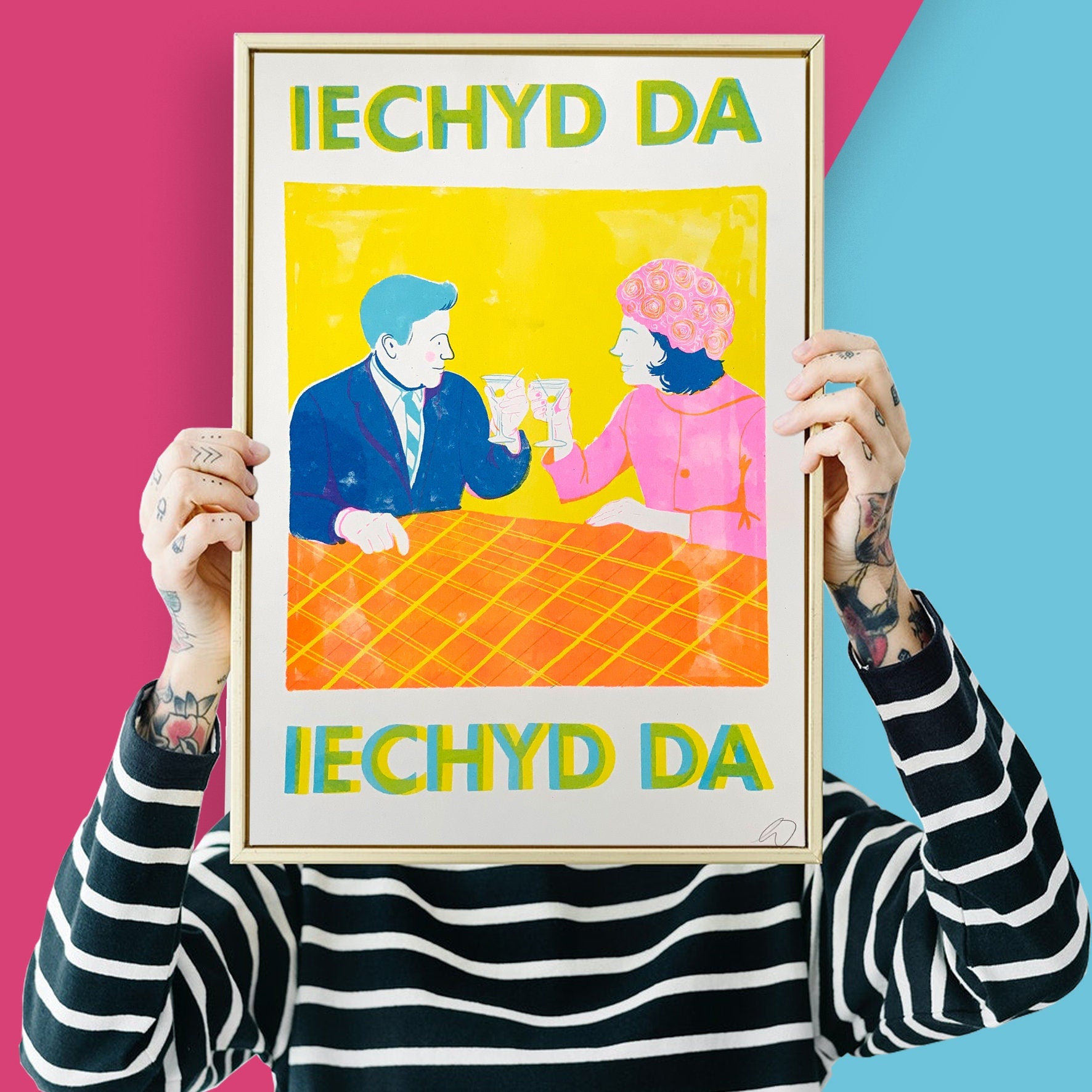 Iechyd Da Risograph Print