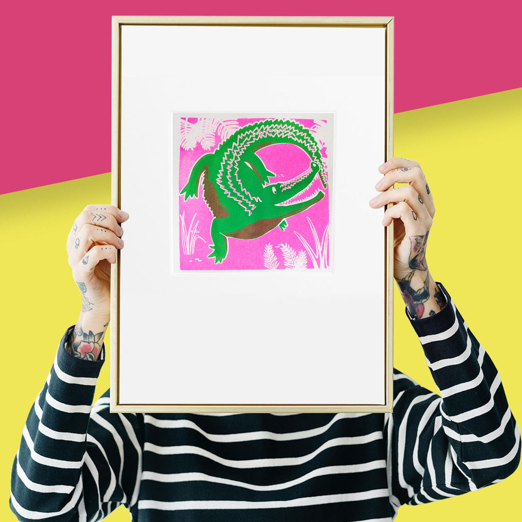 Limited Edition Crocodile Screen Print