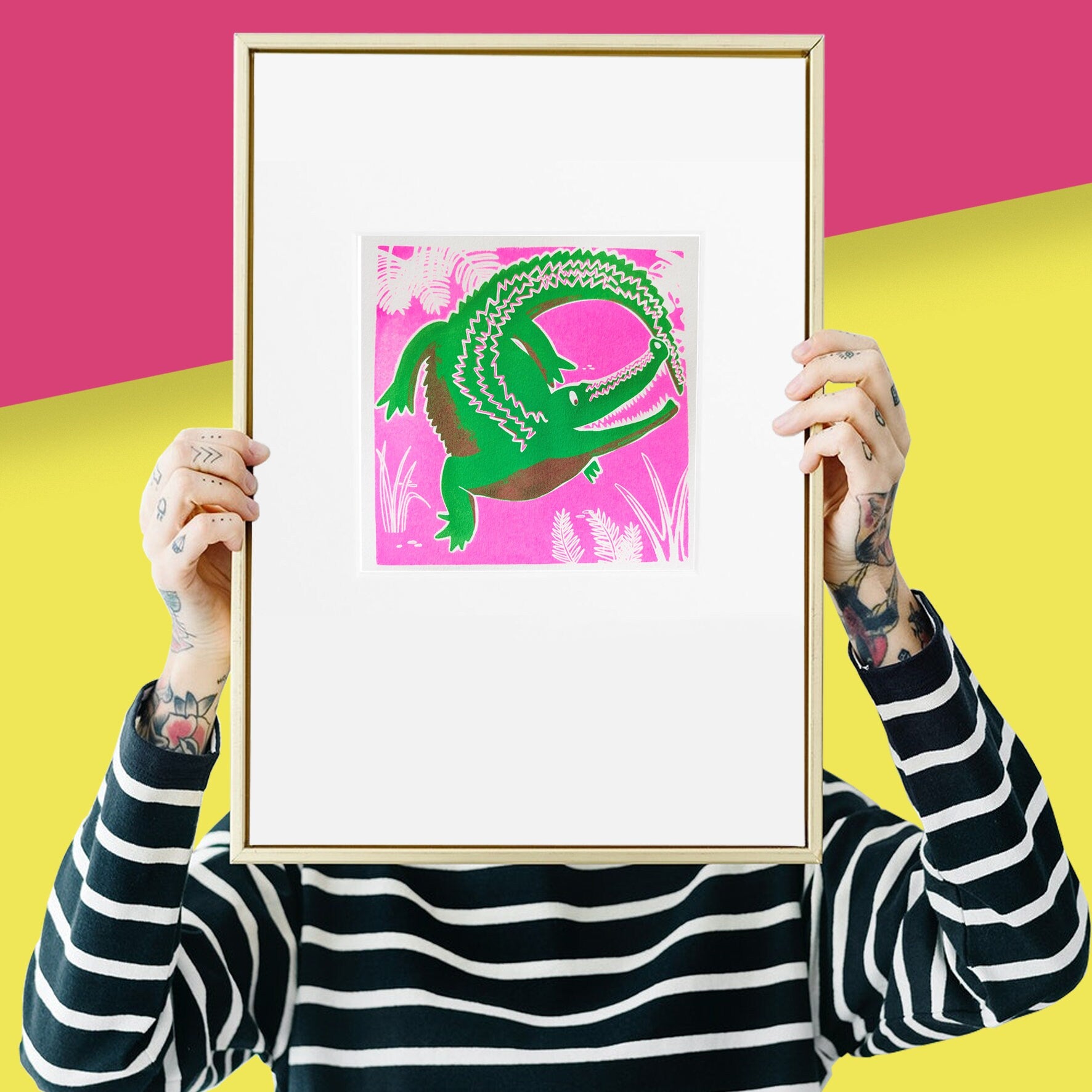 Limited Edition Crocodile Screen Print