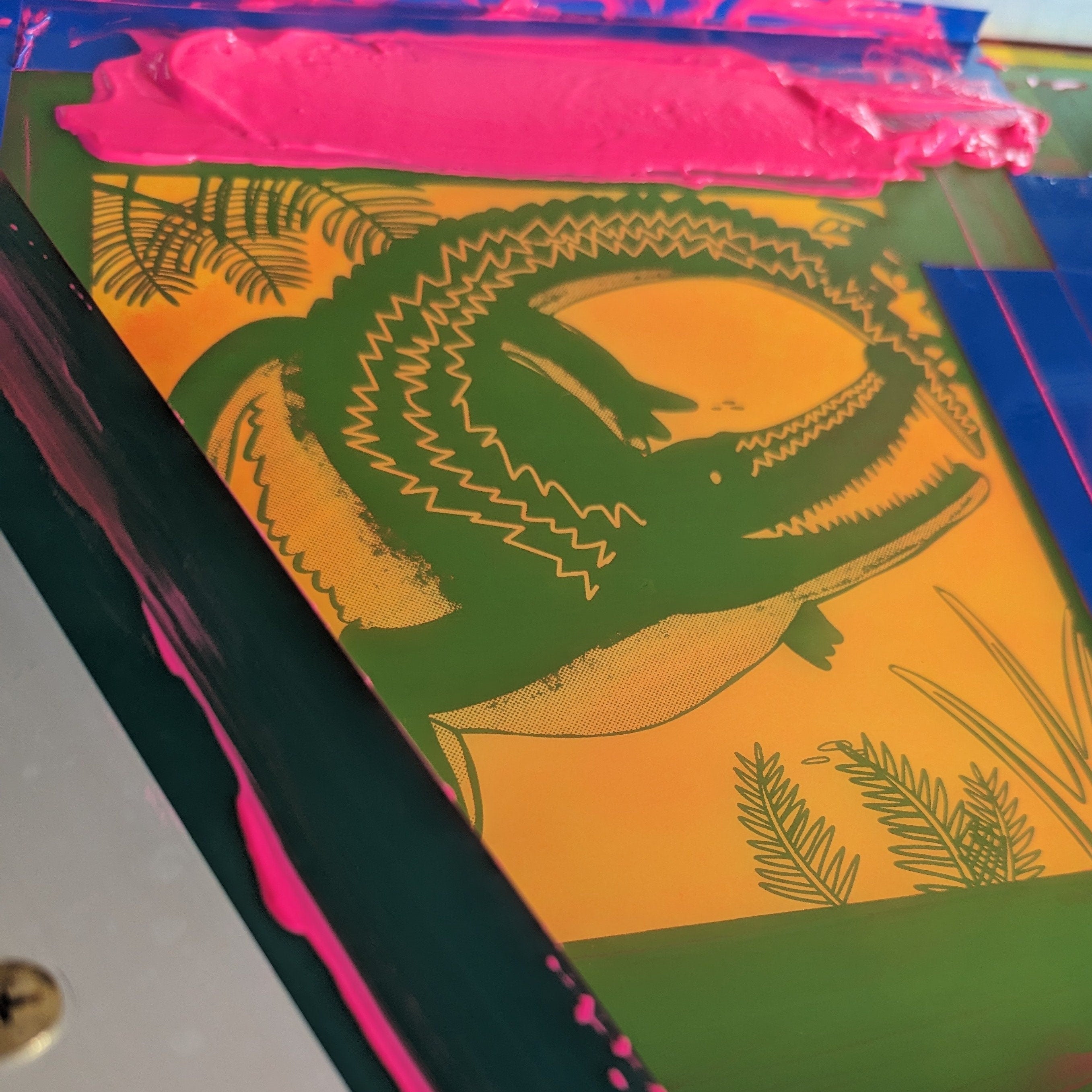 Limited Edition Crocodile Screen Print