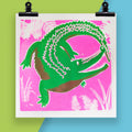 Limited Edition Crocodile Screen Print