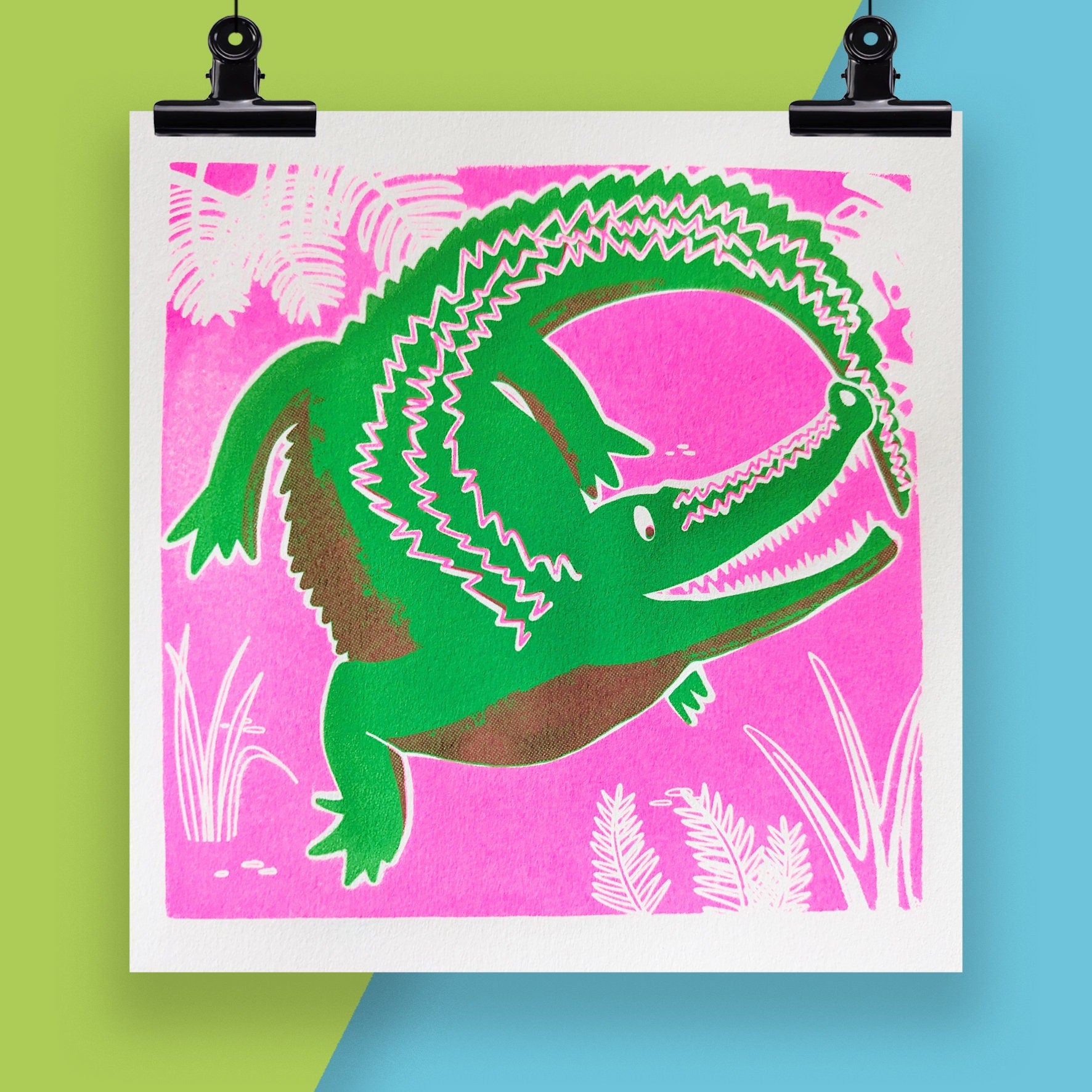 Limited Edition Crocodile Screen Print