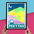 Pen-Y-Fan Risograph A4 Print