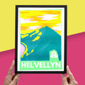 Helvellyn Risograph A4 Print