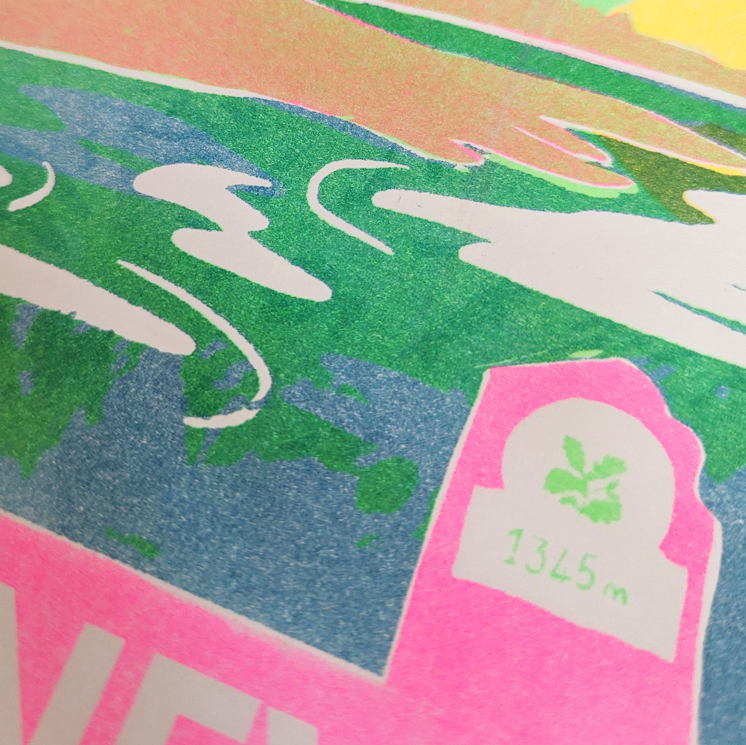 Ben Nevis Risograph A4 Print