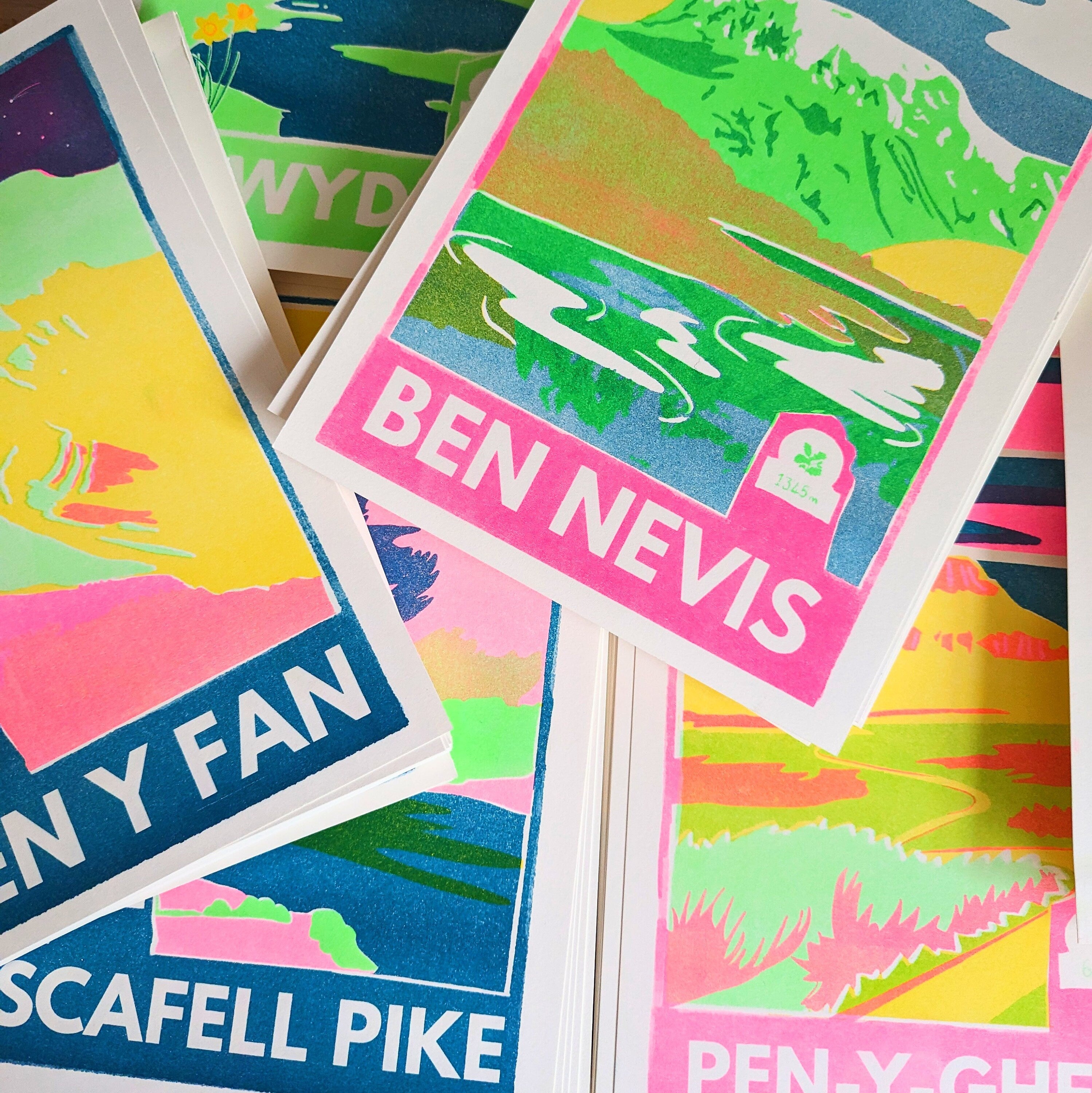 Hay Bluff Risograph A4 Print