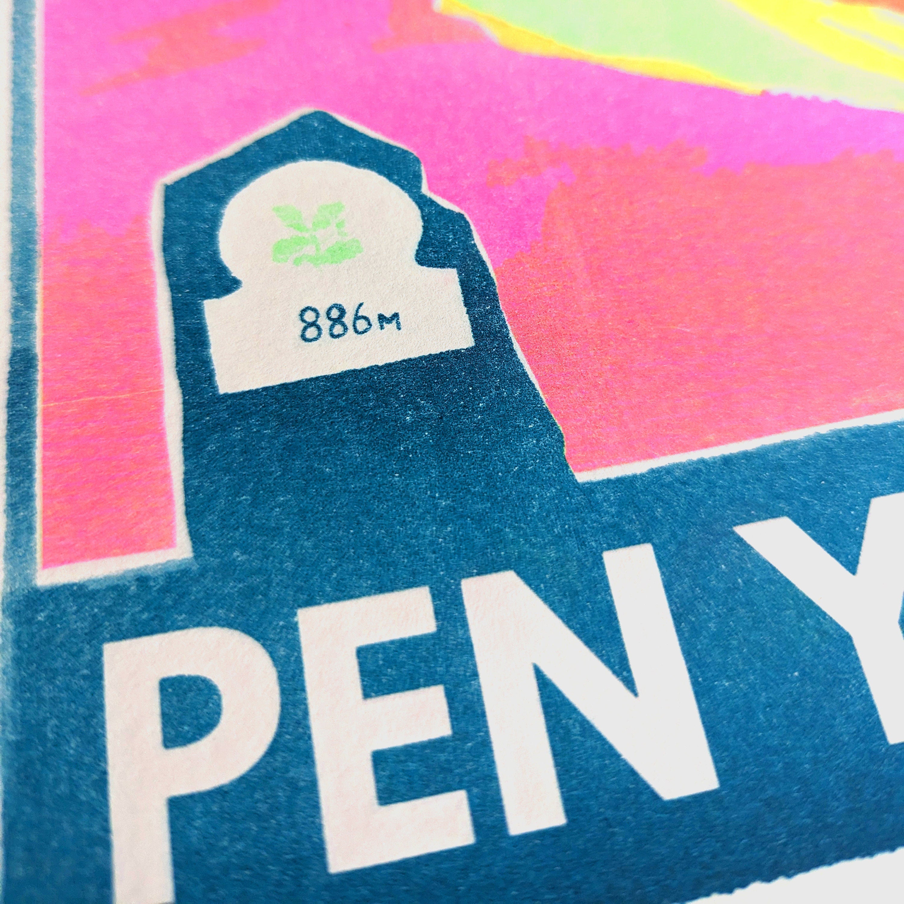 Pen-Y-Fan Risograph A4 Print