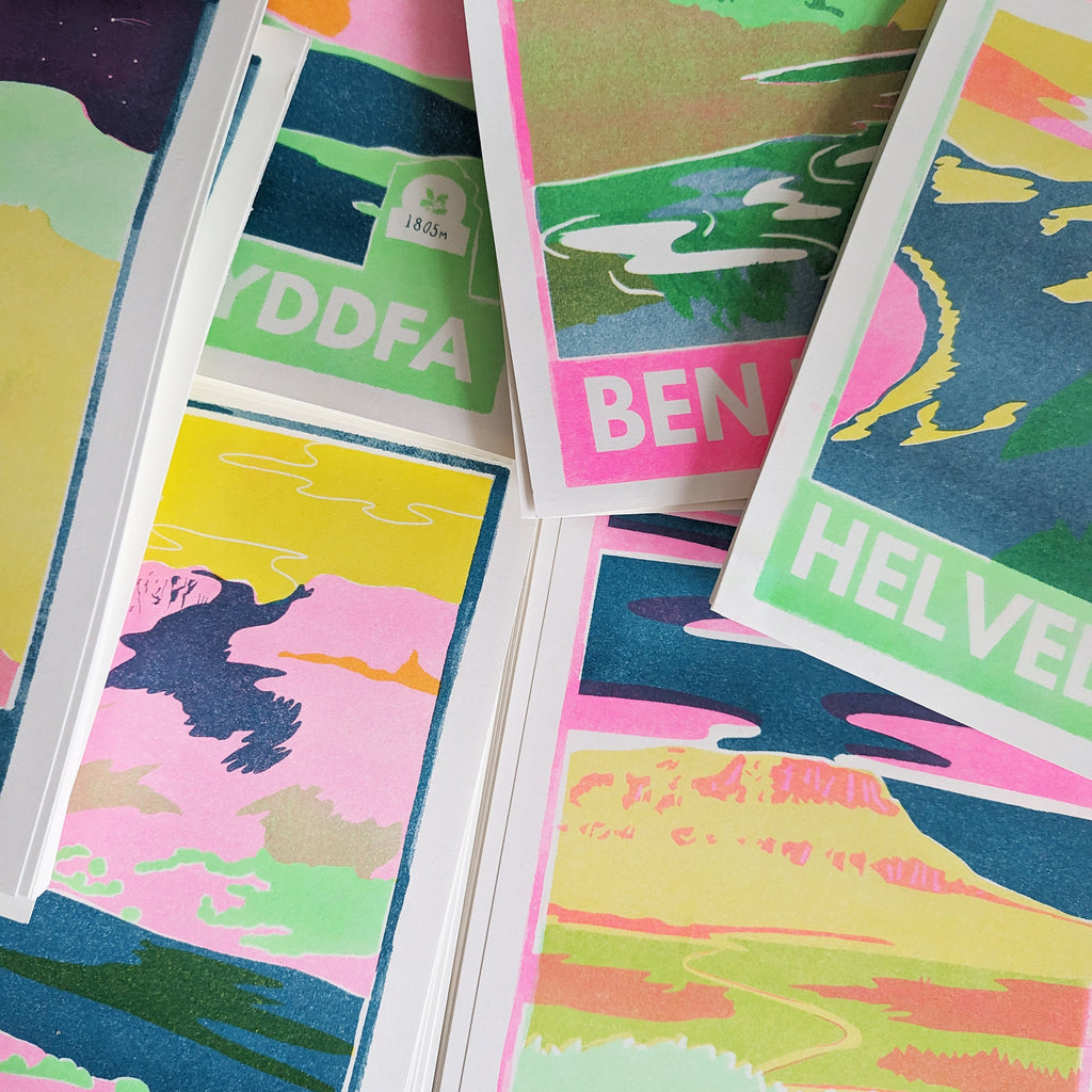 Hay Bluff Risograph A4 Print