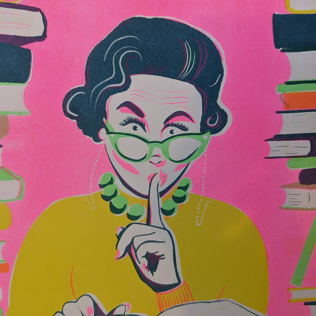 Tawelwch Os Gwelwch Yn Dda Risograph Print