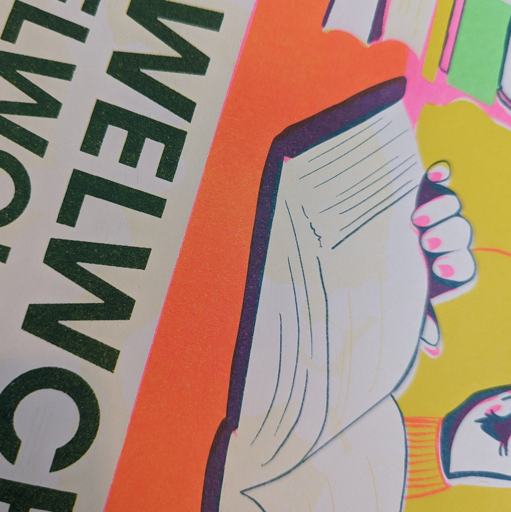 Tawelwch Os Gwelwch Yn Dda Risograph Print