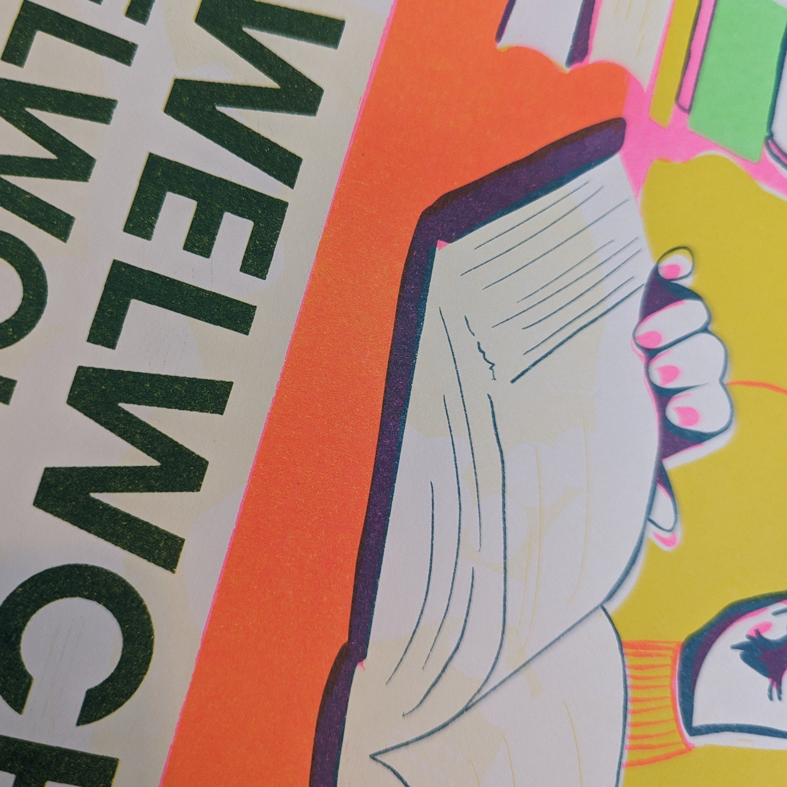 Tawelwch Os Gwelwch Yn Dda Risograph Print