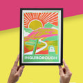 Ingleborough Risograph A4 Print