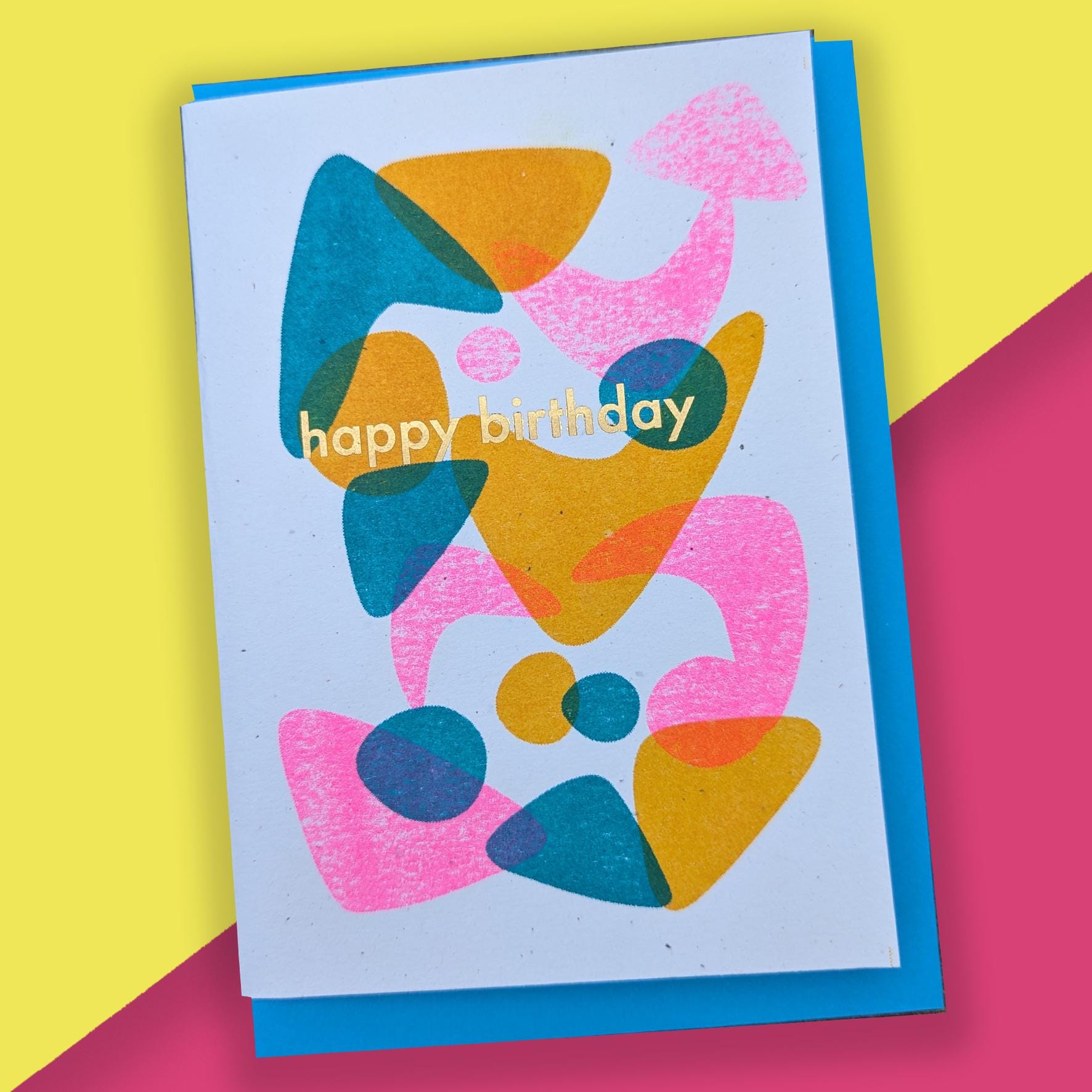 Happy Birthday Risograph Greeting Cards