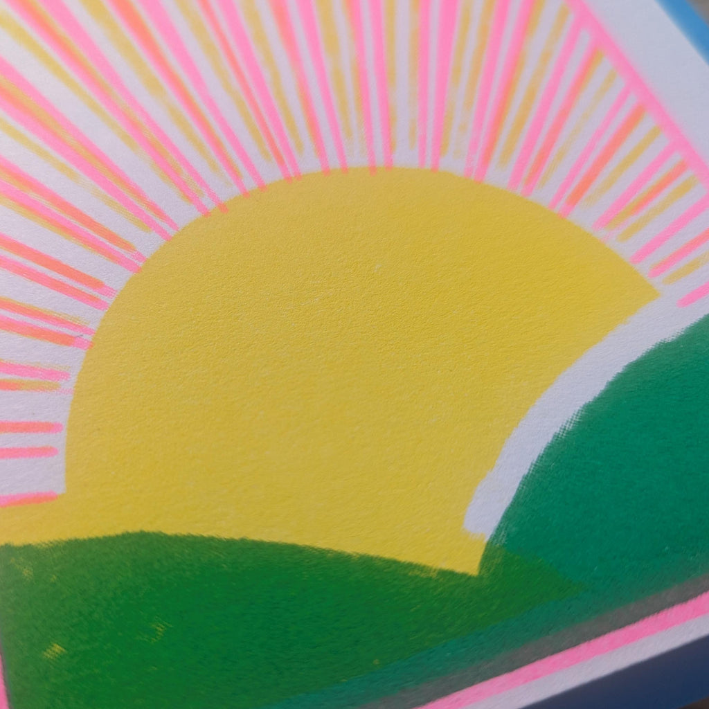 Bore Da Risograph A6 Greeting Card Print