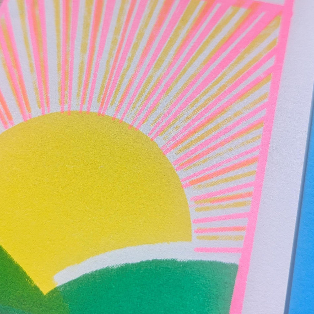 Bore Da Risograph A6 Greeting Card Print