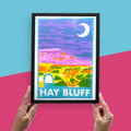 Hay Bluff Risograph A4 Print