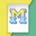 Letter M – A5 Alphabet Risograph Print