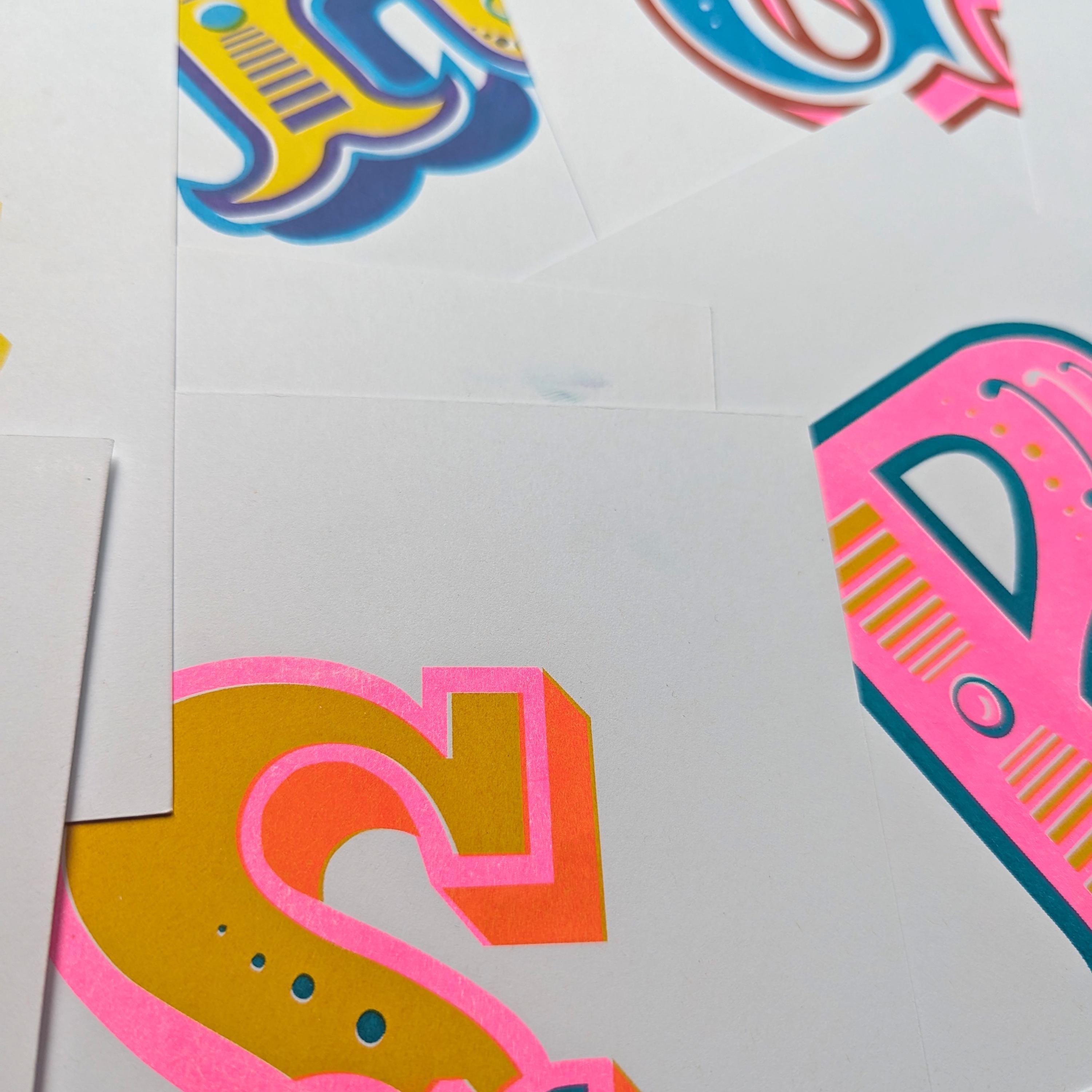 Letter Y – A5 Alphabet Risograph Print