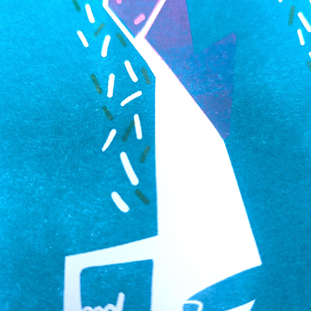 Gorilla Risograph Print A4