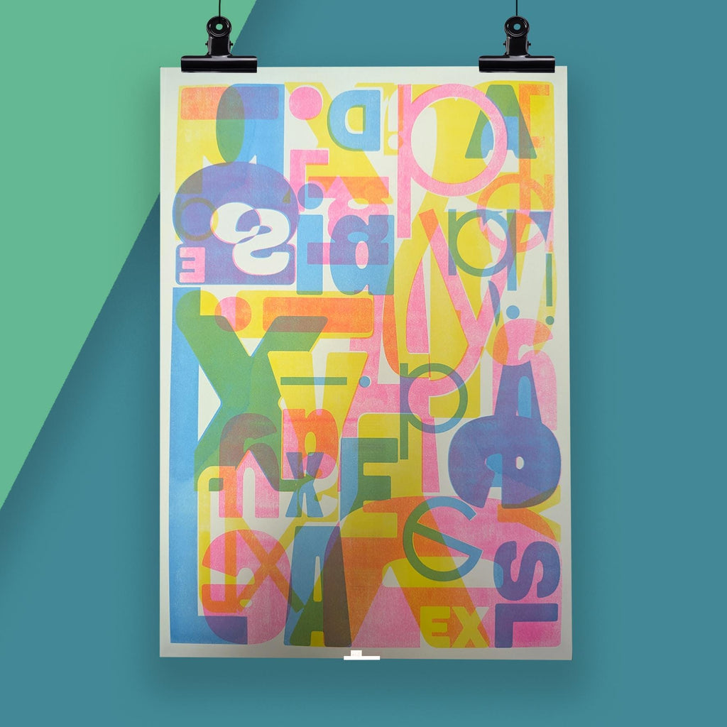 Dyslexia Risograph A3 Print