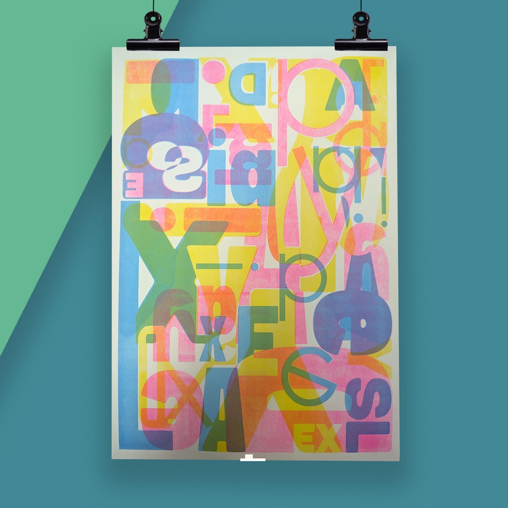 Dyslexia Risograph A3 Print