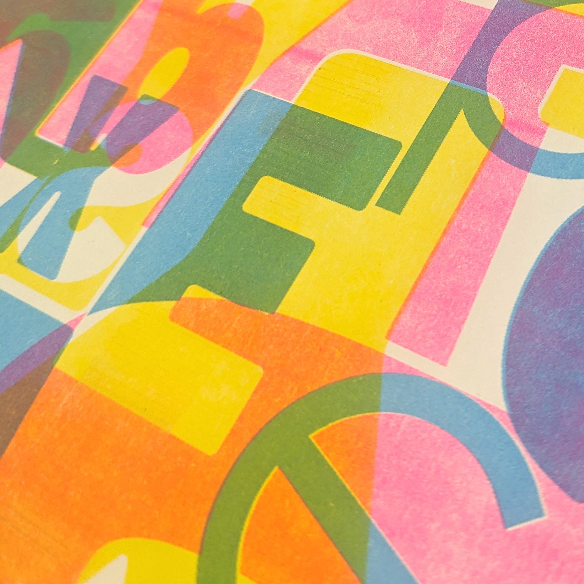 Dyslexia Risograph A3 Print