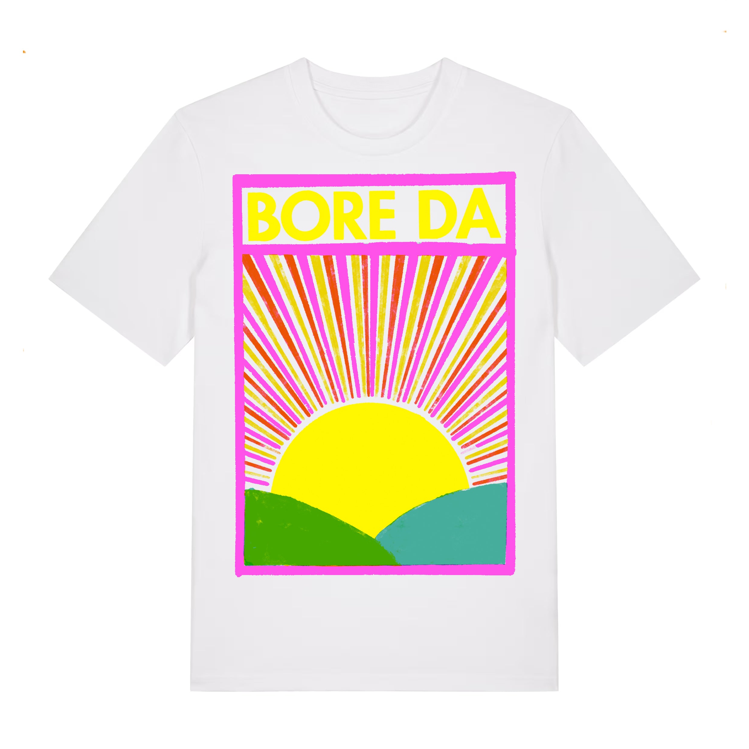 Bore Da Sunrise Screen Printed T-Shirt (Pre-Order)